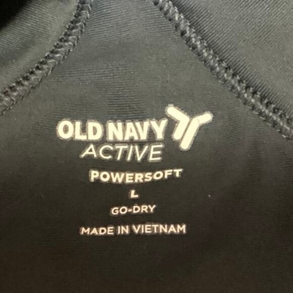 Old Navy Active Powersoft Black V-neck Racerback Bodysuit Jumpsuit Romper Size L - Picture 4 of 4